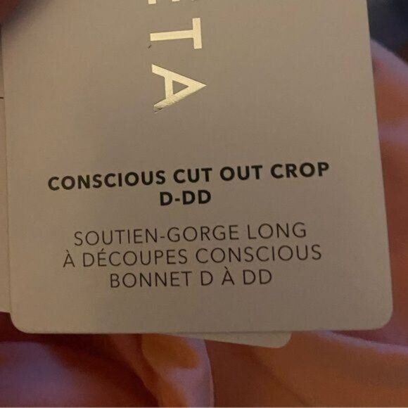 Athleta Conscious Cut Out Crop Top Small Workout Yoga Athleisure Activewear - Picture 7 of 8